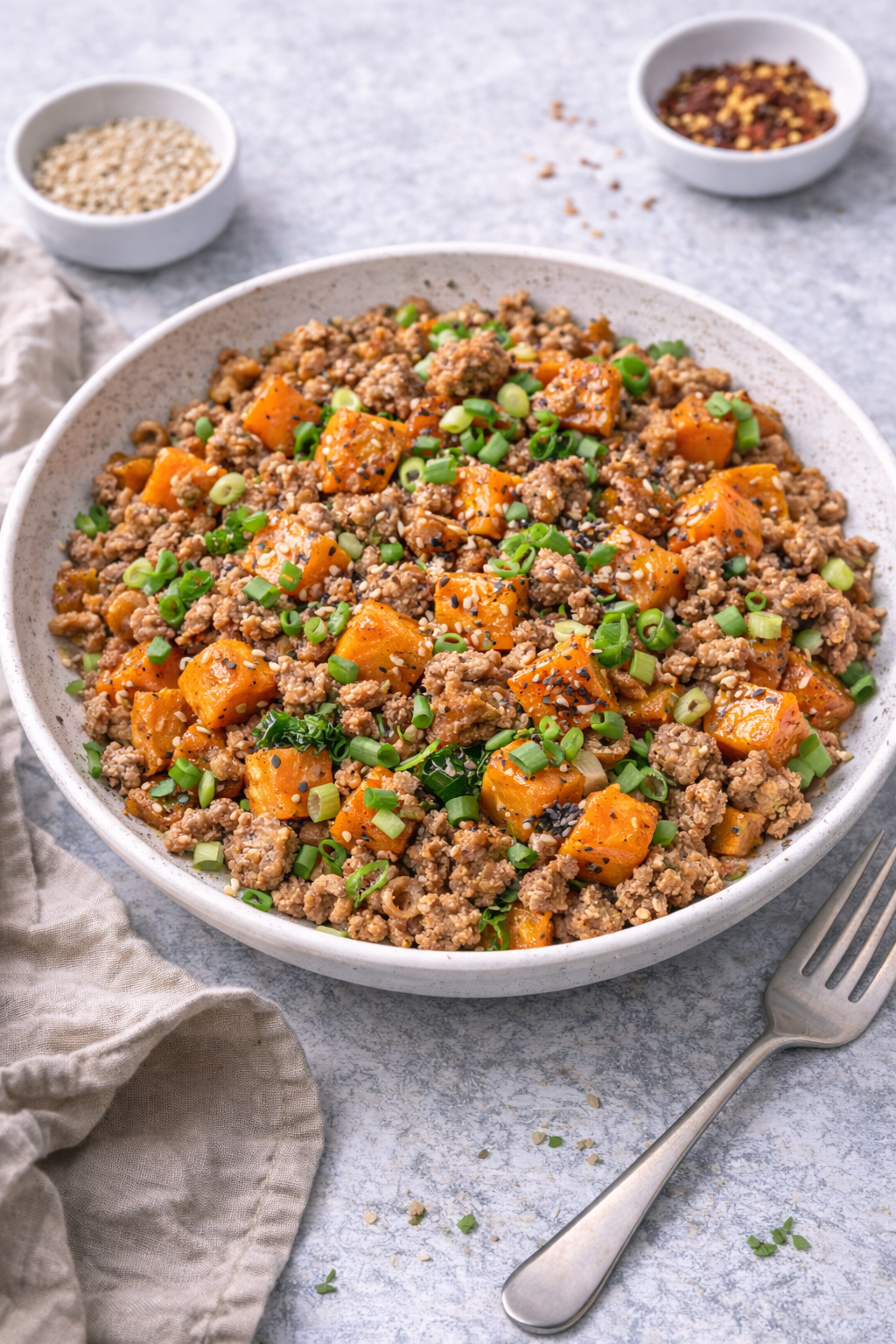 Süßkartoffel-Hack-Pfanne