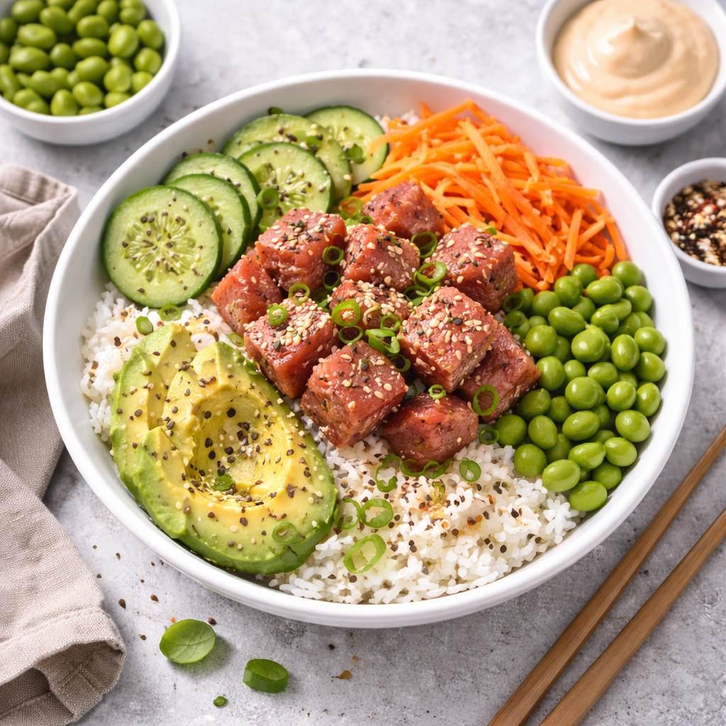 Thunfisch-Bowl mit Gemüse